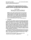 Determining forest carbon sequestration capacity by remote sensing – GIS combined with quick measurement method (Case study in Que Phong district, Nghe An province)