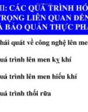 Chương Các quá trình hóa sinh quan trọng liên quan đến chế biến và bảo quản thực phẩm