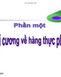 Bài giảng Thương phẩm học hàng thực phẩm: Phần 1 - TS. Đàm Sao Mai