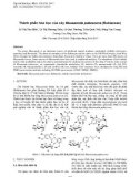 Thành phần hóa học của cây Mussaenda pubescens (Rubiaceae)