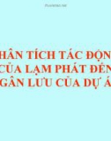 Phân tích tác động của lạm phát đến ngân lưu của dự án