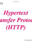 Lecture TCP-IP protocol suite - Chapter 24: Hypertext Transfer Protocol (HTTP)