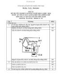 Đáp án đề thi tốt nghiệp cao đẳng nghề khoá 3 (2009-2012) - Nghề: Kỹ thuật máy lạnh và điều hòa không khí - Môn thi: Lý thuyết chuyên môn nghề - Mã đề thi: DA KTML-ĐHKK-LT02