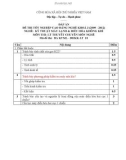 Đáp án đề thi tốt nghiệp cao đẳng nghề khoá 3 (2009-2012) - Nghề: Kỹ thuật máy lạnh và điều hòa không khí - Môn thi: Lý thuyết chuyên môn nghề - Mã đề thi: DA KTML-ĐHKK-LT10