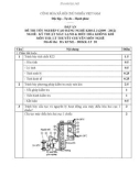 Đáp án đề thi tốt nghiệp cao đẳng nghề khoá 3 (2009-2012) - Nghề: Kỹ thuật máy lạnh và điều hòa không khí - Môn thi: Lý thuyết chuyên môn nghề - Mã đề thi: DA KTML-ĐHKK-LT20