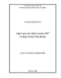 Luận văn Thạc sĩ Khoa học: Chế tạo cấu trúc nano AIIBVI và khả năng ứng dụng