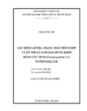 Luận án tiến sĩ Lâm nghiệp: Xác định lập địa, trạng thái thích hợp và kỹ thuật làm giàu rừng khộp bằng cây tếch (Tectona grandis L.f) ở tỉnh Đăk Lăk