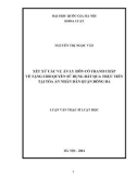 Luận văn Thạc sĩ Luật học: Xét xử các vụ án ly hôn có tranh chấp về tặng cho quyền sử dụng đất qua thực tiễn tại Tòa án nhân dân quận Đống Đa