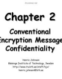 Conventional Encryption Message Confidentiality