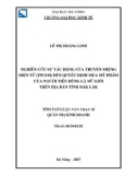 Tóm tắt Luận văn Thạc sĩ Quản trị kinh doanh: Nghiên cứu sự tác động của truyền miệng điện tử (eWOM) đến quyết định mua mỹ phẩm của người tiêu dùng là nữ giới trên địa bàn tỉnh Đắk Lắk