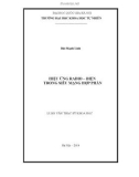 Luận văn Thạc sĩ Khoa học: Hiệu ứng radio – điện trong siêu mạng hợp phần