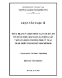 Luận văn Thạc sĩ Tài chính Ngân hàng: Thực trạng và biện pháp hạn chế rủi ro tín dụng thế chấp bằng bất động sản tại ngân hàng TMCP Phát triển Thành phố Hồ Chí Minh