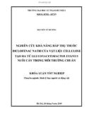 Khóa luận tốt nghiệp đại học: Nghiên cứu về khả năng hấp thụ thuốc Diclofenac natri của vật liệu cellulose tạo ra từ Gluconacetobacter xylinus nuôi cấy trong môi trường chuẩn