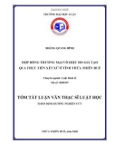 Tóm tắt Luận văn Thạc sĩ Kinh tế: Hợp đồng thương mại vô hiệu do giả tạo qua thực tiễn xét xử ở tỉnh Thừa Thiên Huế