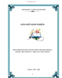 Sáng kiến kinh nghiệm THPT: Lồng ghép giáo dục kĩ năng sống cho học sinh qua chủ đề Địa lí dân cư (Địa lí 10 – Ban cơ bản)