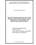 Sáng kiến kinh nghiệm Mầm non: Một số giải pháp nhằm phát huy tính tích cực cho trẻ mẫu giáo 3-4 tuổi A2 thông qua các hoạt động tại trường mầm non Phú Nhuận