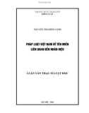 Luận văn Thạc sỹ Luật học: Pháp luật Việt Nam về tên miền liên quan đến nhãn hiệu