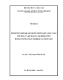 Luận văn Thạc sĩ Kinh tế: Phân tích mối quan hệ phi tuyến giữa nợ, tăng trưởng và độ nhạy cảm dòng tiền - Bằng chứng thực nghiệm tại Việt Nam