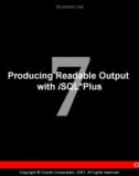 Producing Readable Output with iSQL*Plus