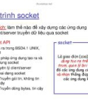 Hướng dẫn Lập trình socket