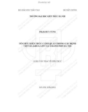 Tóm tắt Luận văn Thạc sĩ Kiến trúc: Tổ chức kiến trúc cảnh quan trong các bệnh viện đa khoa lớn tại thành phố Hà Nội