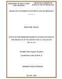 Dissertation Summary: Study on the biodegradability of Polyetylene in the presence of transition metal stearates (Mn, Fe, Co)