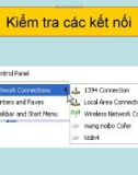 Kiểm tra các kết nối