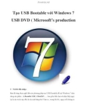 Tạo USB Bootable với Windows 7 USB DVD ( Microsoft’s production