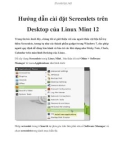 Hướng dẫn cài đặt Screenlets trên Desktop của Linux Mint 12