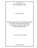 Luận văn Thạc sĩ Luật học: Quyền sử dụng đất của các tổ chức kinh tế được Nhà nước cho thuê đất theo Luật Đất đai năm 2013 từ thực tiễn thành phố Hồ Chí Minh