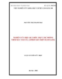 Luận án Tiến sĩ Y học: Nghiên cứu hiệu quả điều trị và dự phòng nhồi máu não của aspirin kết hợp cilostazol
