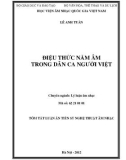 Tóm tắt Luận án Tiến sỹ Nghệ thuật âm nhạc: Điệu thức năm âm trong dân ca người Việt