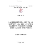 Luận án Tiến sĩ Y học: Đánh giá hiệu quả điều trị sai khớp cắn loại II do lùi xương hàm dưới có sử dụng khí cụ chức năng cố định Forsus