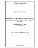 Tóm tắt Luận án Tiến sĩ Vật Lí: Điều khiển lan truyền xung và chuyển mạch quang trong môi trường nguyên tử hai mức suy biến