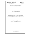 Luận văn Thạc sĩ Quản lý công: Năng lực cán bộ Ủy ban nhân dân cấp xã tại thành phố Buôn Ma Thuột tỉnh Đắk Lắk