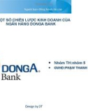 ĐỀ TÀI: MỘT SỐ CHIẾN LƯỢC KINH DOANH CỦA NGÂN HÀNG DONGA BANK