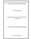 Luận án Tiến sĩ Tài chính Ngân hàng: Phát triển các tổ chức tài chính vi mô tại Việt Nam