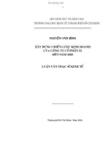 Luận văn Thạc sĩ Kinh tế: Xây dựng chiến lược kinh doanh của Công ty cổ phần 32 đến năm 2020