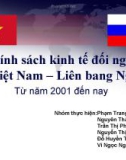 Chính sách kinh tế đối ngoại Việt Nam – Liên bang Nga