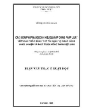 Luận văn Thạc sĩ Luật học: Các biện pháp nâng cao hiệu quả áp dụng pháp luật về thanh toán bằng thư tín dụng tại Ngân hàng Nông nghiệp và Phát triển Nông thôn Việt Nam