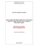 Luận văn Thạc sĩ Kế toán: Hoàn thiện hệ thống kiểm soát nội bộ tại Công ty TNHH Thương mại và dịch vụ tổng hợp Viesky