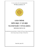 Giáo trình Y xã hội (Ngành: Y sỹ đa khoa - Trình độ: Trung cấp) - Trường Cao đẳng Y tế Thanh Hoá