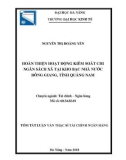 Tóm tắt Luận văn Thạc sĩ Tài chính Ngân hàng: Hoàn thiện hoạt động kiểm soát chi ngân sách xã tại Kho bạc Nhà nước Đông Giang, tỉnh Quảng Nam