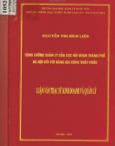 Luận văn Thạc sĩ Kinh doanh và quản lý: Tăng cường quản lý của Cục Hải quan thành phố Hà Nội đối với hàng gia công xuất khẩu