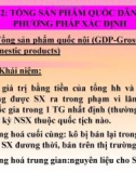 Bài giảng Kinh tế vĩ mô 1: Bài 2 - Th.SHoàngXuânBình