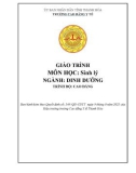 Giáo trình Sinh lý (Ngành: Dinh dưỡng - Trình độ: Cao đẳng) - Trường Cao đẳng Y tế Thanh Hoá