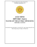 Giáo trình Sinh lý (Ngành: Kỹ thuật phục hình răng - Trình độ: Cao đẳng) - Trường Cao đẳng Y tế Thanh Hoá