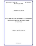 Luận văn Thạc sĩ Kinh tế: Hoàn thiện phương pháp chiết khấu dòng tiền trong thẩm định giá trị doanh nghiệp ở Việt Nam