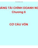 Bài giảng Tài chính doanh nghiệp: Chương 6 - Cơ cấu vốn