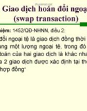 Giao dịch hoán đổi ngoại tệ